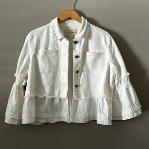 Anthropologie Pilcro White Jacket | L